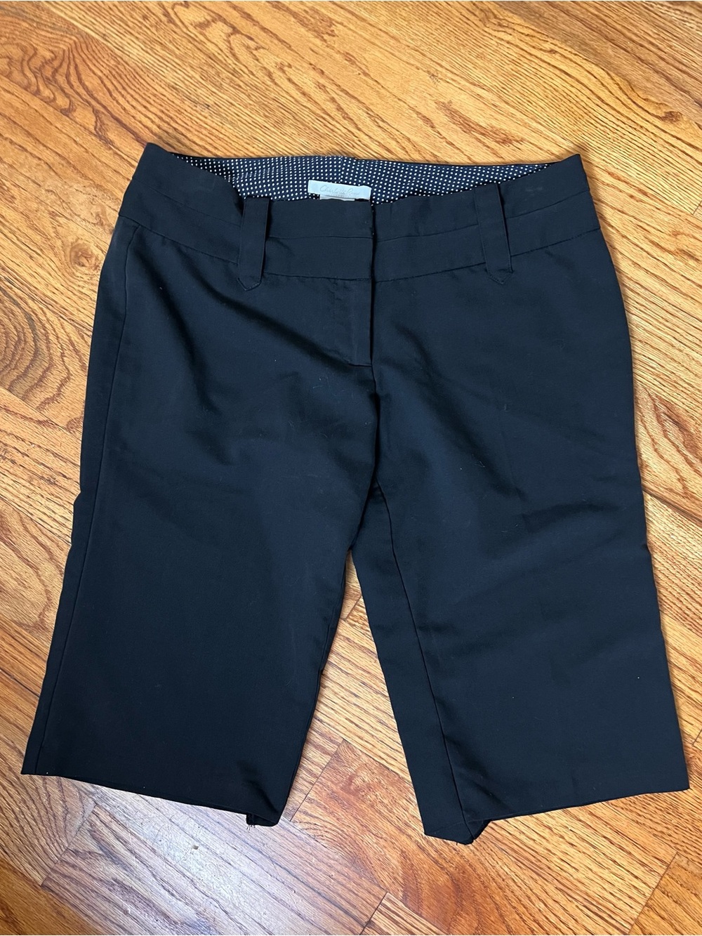 Charlotte Russe Black Crop Jorts